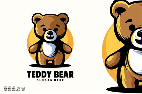 Teddy Bear Logo template Get it now!! #logo #designlogo #logos # ...