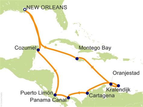 Map Of Panama Canal Route