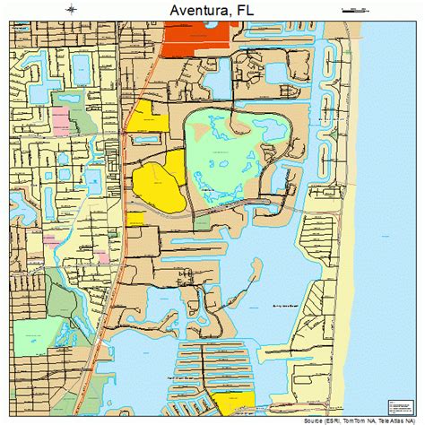 Aventura Florida Street Map 1202681