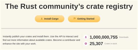 One Billion Crates Downloaded on crates.io : r/rust