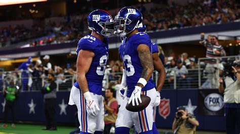 Lawrence Cager wins pylon race for 10-yard TD score | Giants vs. Cowboys Highlights