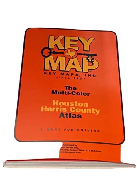 HOUSTON HARRIS COUNTY Texas Map by KEY MAPS, INC. 45th. Edition 2004 $16.10 - PicClick
