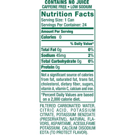 7up Nutrition Facts - Nutrition Ftempo