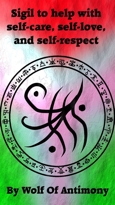 Sigil to help with self love, self care, and self respect | Sigil, Magick symbols, Sigil magic