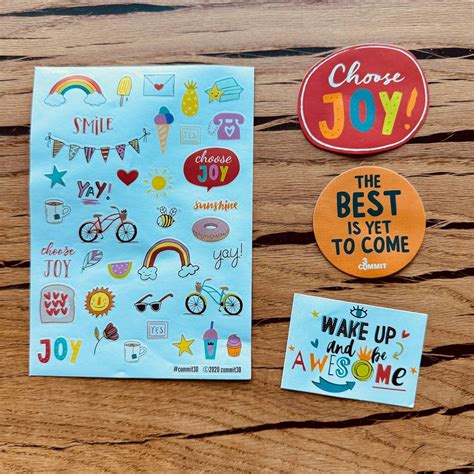 Limited Edition Stickers - Joy – Commit30