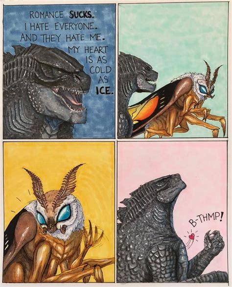 you were saying~? | Godzilla | Godzilla comics, Godzilla, Godzilla funny