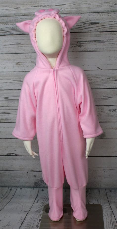 Pig Fleece Adult Size Costume Womans Pig Costume Mens Pig - Etsy