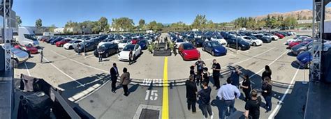 Stage prep for the 2020 Tesla Annual Shareholder Meeting a… | Flickr