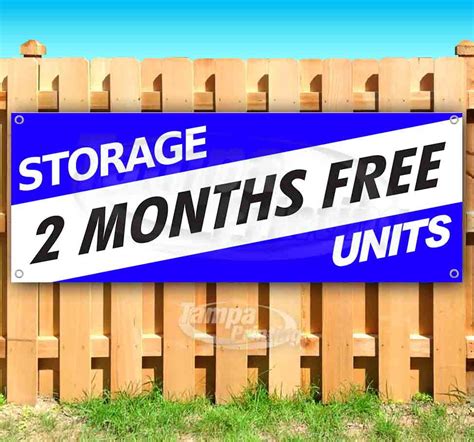 Storage Units 2 Months Free 13 oz heavy duty vinyl banner sign with ...