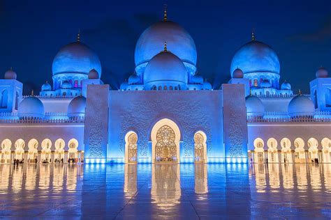 HD wallpaper: 4k, Abu Dhabi, Sheikh Zayed Mosque, building exterior ...