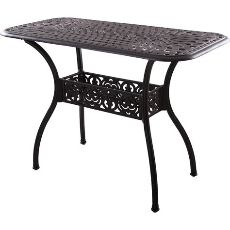 Darlee Series 60 52 X 26 Inch Cast Aluminum Counter Height Patio ...