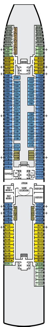 MS Koningsdam Deck plan & cabin plan