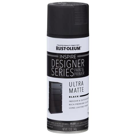 Rust-Oleum Matte Black Spray Paint and Primer In One (Actual Net Contents: 12-oz) at Lowes.com