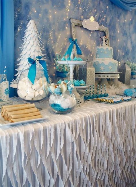 Frozen + Winter Wonderland Party | Kara's Party Ideas | Winter ...