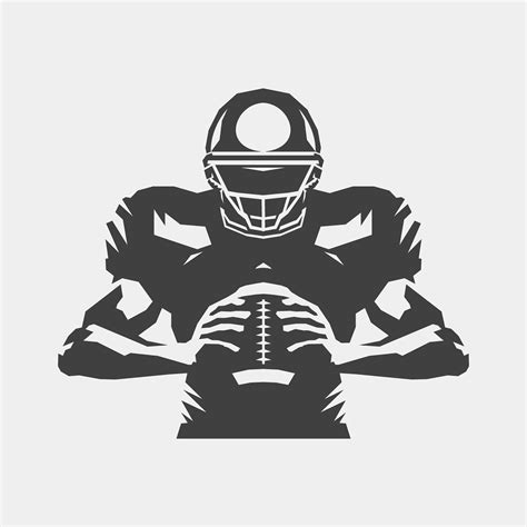 Football Player Back Silhouette SVG