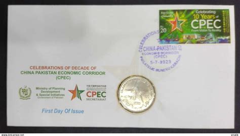 Pakistan - PAKISTAN COIN COVER 2023 CPEC 10 Years Celebrations