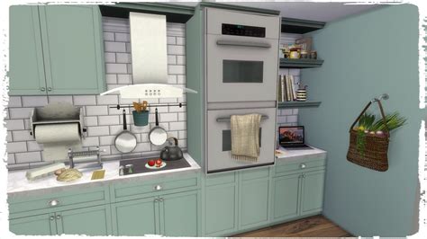 Sims 4 - Kitchen with Laundry - Dinha
