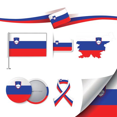 Slovenia Flag with elements 2611963 Vector Art at Vecteezy