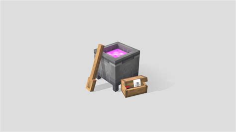 Minecraft Cauldron Concept - 3D model by queso [348cdcd] - Sketchfab