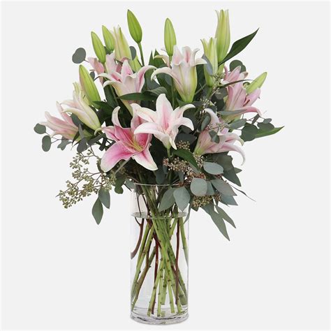 Pink Oriental Lily Bouquet - Flower Delivery NYC - plantshed.com