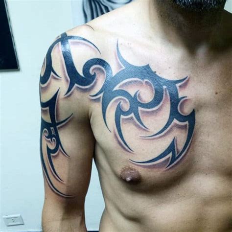 50 Tribal Chest Tattoos for Men [2023 Inspiration Guide]