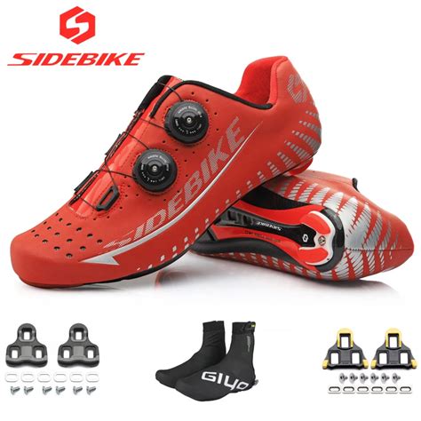 2019 sidebike carbon shoes road bike for SPD KEO red 3M reflective ...