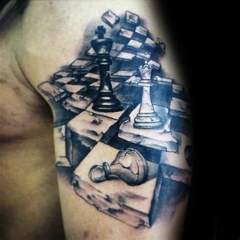 60 King Chess Piece Tattoo Designs For Men - Powerful Ink Ideas