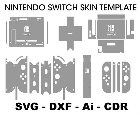 Nintendo Switch Skin Template Free - Printable Templates