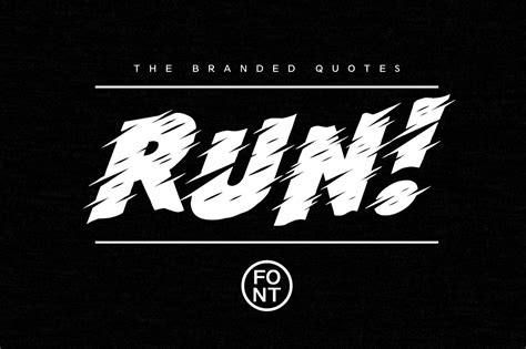 Run! Fancy Font - Dafont Free