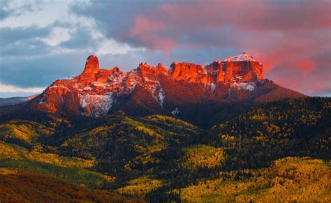 chimney rock at dusk, colorado photo | One Big Photo