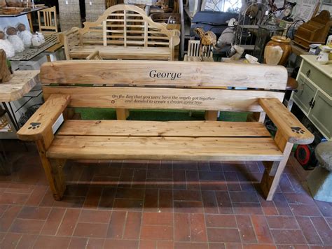 Memorial Garden Bench | Etsy