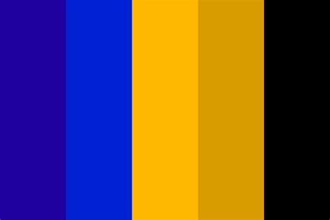 Blue and Gold Color Palette