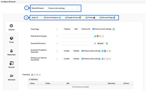 Configure Browser Settings | User Configuration | ManageEngine Endpoint Central