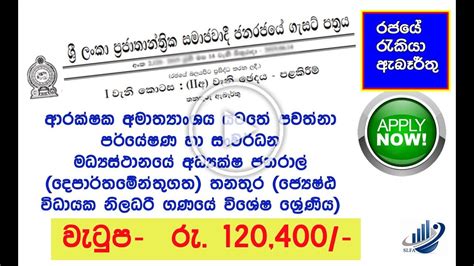 Sri Lanka Government Jobs - Gazette 2019.06.14 - YouTube