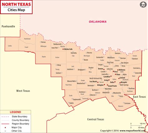 North Texas Map Showing Cities - Get Latest Map Update