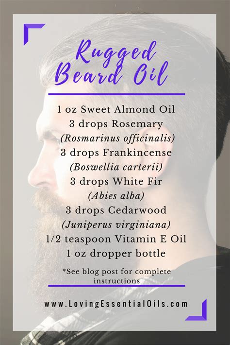 How To Make All Natural Beard Oil With Essential Oils - DIY Recipes ...