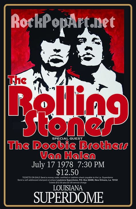 THE ROLLING STONES 1978 Concert Poster Re-imagines the Original Poster ...