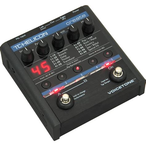 TC Helicon VoiceTone Create Vocal Pedal | Musician's Friend