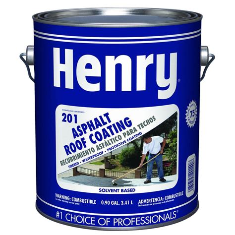 Henry 0.90-Gal. 201 Fibered Roof Coating-HE201142 - The Home Depot