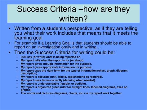 PPT - Big Ideas, Learning Goals & Success Criteria PowerPoint ...