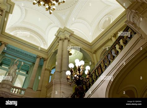 Interior of the Royal Palace of Brussels (Belgium, 26/08/2008 Stock ...