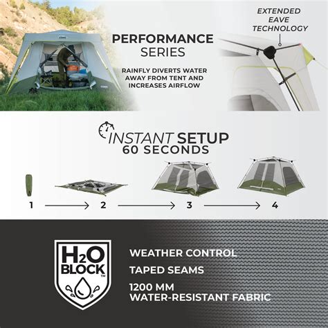 6 Person Instant Cabin Performance Tent 10' x 9' – Core Equipment