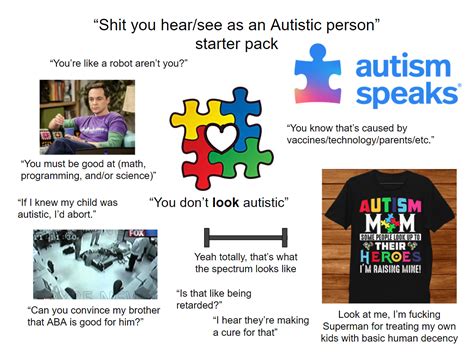 "Shit you hear/see as an autistic person" starter pack | /r ...