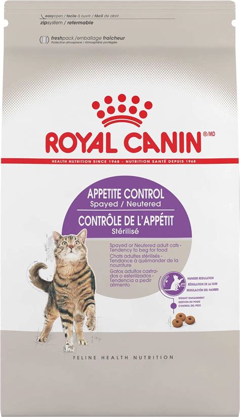 Royal Canin Feline Health Nutrition Spayed/Neutered Appetite Control Dry Cat Food, 2.5-Pound ...