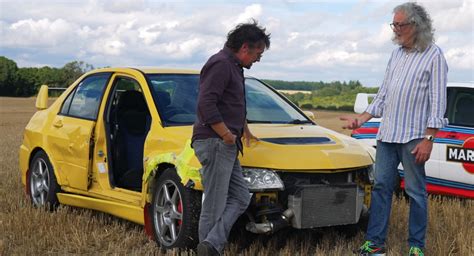 James May And Richard Hammond Give The Crashed Mitsubishi EVO From ‘A ...