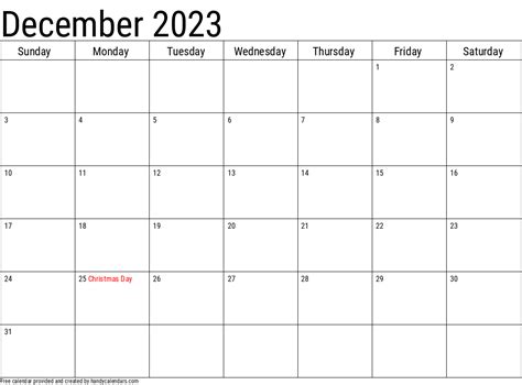 december 2023 calendar free printable calendar - december 2023 calendar ...