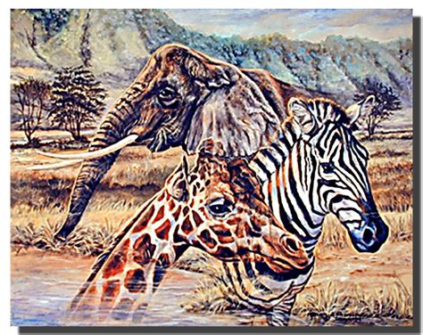 African Wildlife Art Poster | Animal Posters