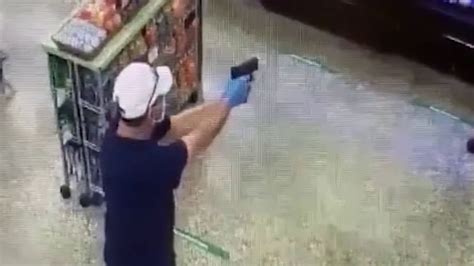 CCTV: Man pulls gun on customer at delicatessen counter in US supermarket | US News | Sky News