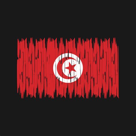 Tunisia Flag Brush Strokes. National Flag 9435776 Vector Art at Vecteezy