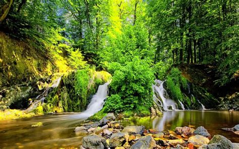 waterfall, River, Landscape, Nature, Waterfalls Wallpapers HD / Desktop ...